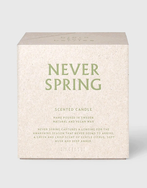 Never Spring Candle 240g