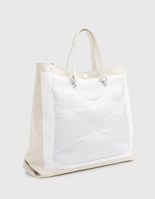 Trompe L'oeil Tabi Canvas  Shopping Bag