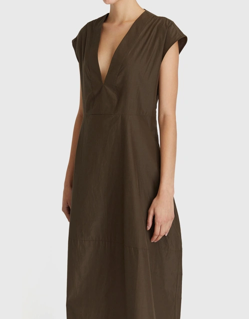 Primrose Silk Blended Midi Dress
