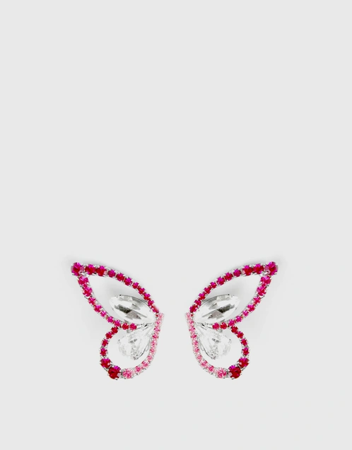 Mariposa Swarovski Crystal Clip Earrings