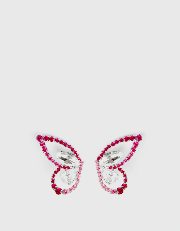 Joomi Lim Mariposa Swarovski Crystal Clip Earrings
