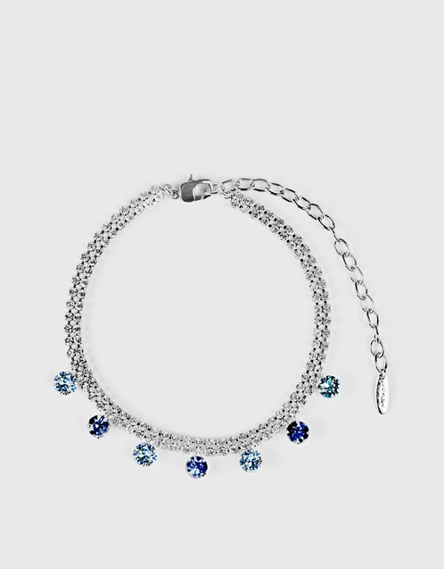 Hibiscus Swarovski Crystal Necklace