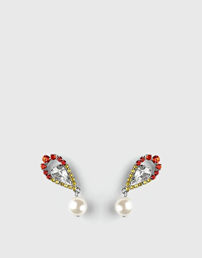 Marigold 珍珠吊式耳環