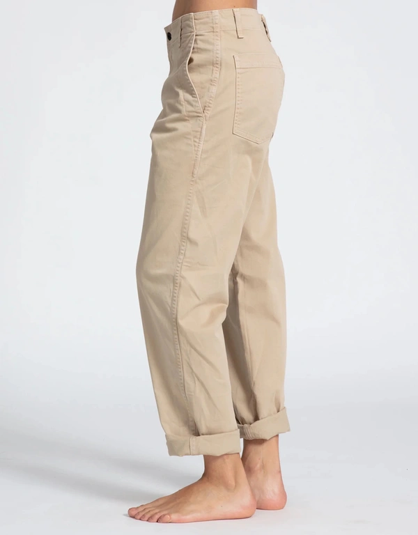 ASKK NY Chino Low-rised Straight-leg Pants-Khaki