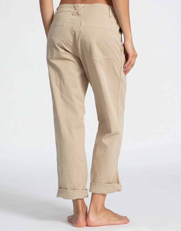 ASKK NY Chino Low-rised Straight-leg Pants-Khaki