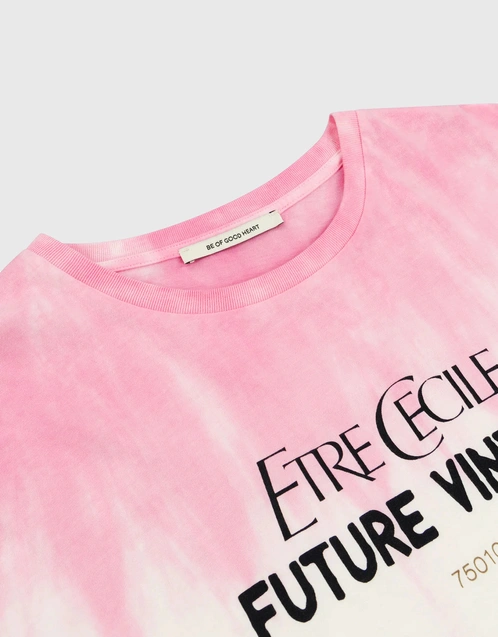 Être Cécile (Tops,T-shirts) Dye Tie T-Shirt-Lavender Etre Cecile Vintage Future Oversize