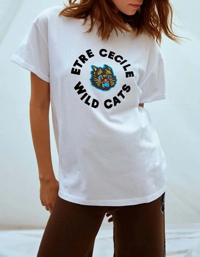 Etre Cecile Wild Cats T恤-White