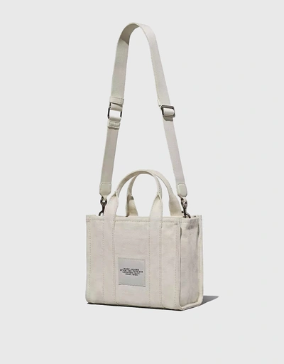 The Small Canvas Outline Monogram Tote Bag