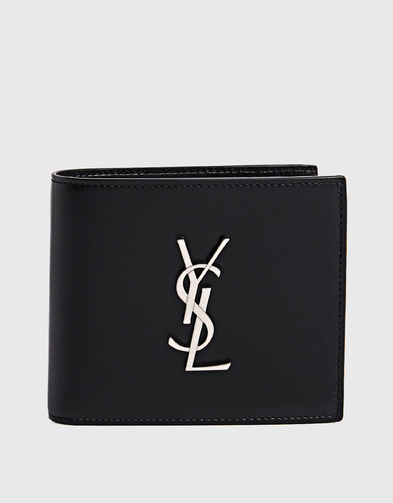 Saint Laurent Men's Cassandre Smooth Calfskin Leather Bi-fold Wallet　サンローラン メンズ カサンドル スムース カーフスキン レザー 二つ折り財布 Saint