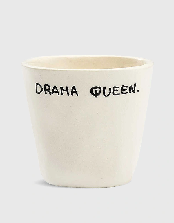 Anna + Nina Drama Queen Ceramic Espresso Cup 7.6cm