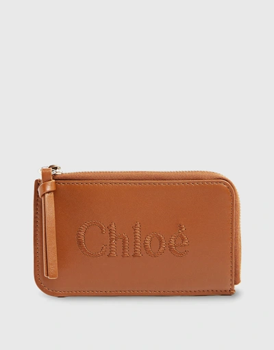 Chloé Sense 小型皮革拉鍊錢包