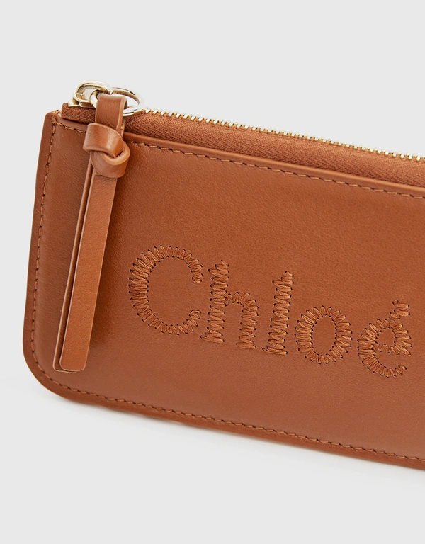 Chloé Sense Small Leather Zipped Wallet