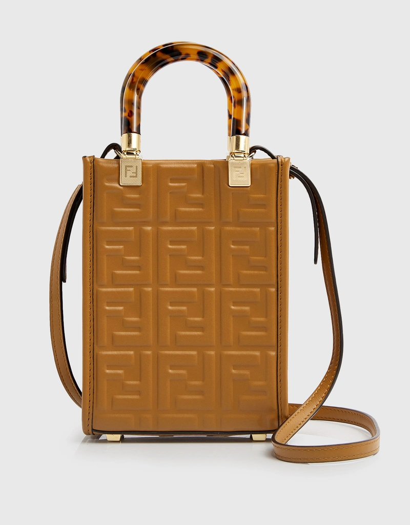 Fendi Sunshine Mini Leather Crossbody Bag (トートバッグ) IFCHIC.COM