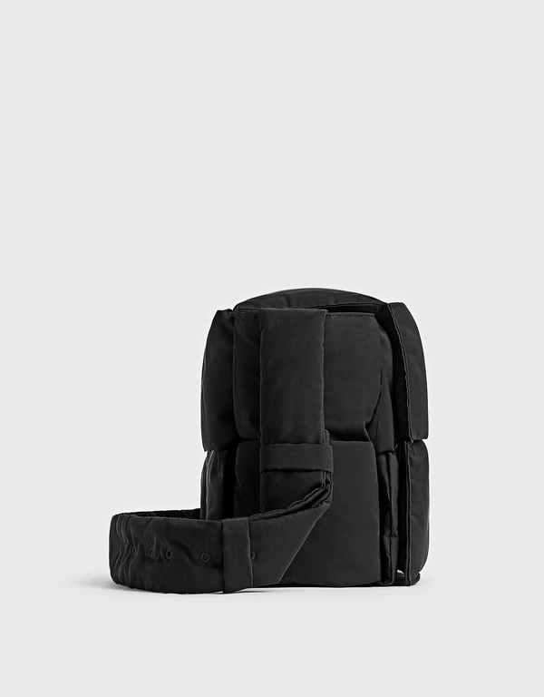 Pillow Cassette Puffy Technical Fabric Intreccio Crossbody Bag