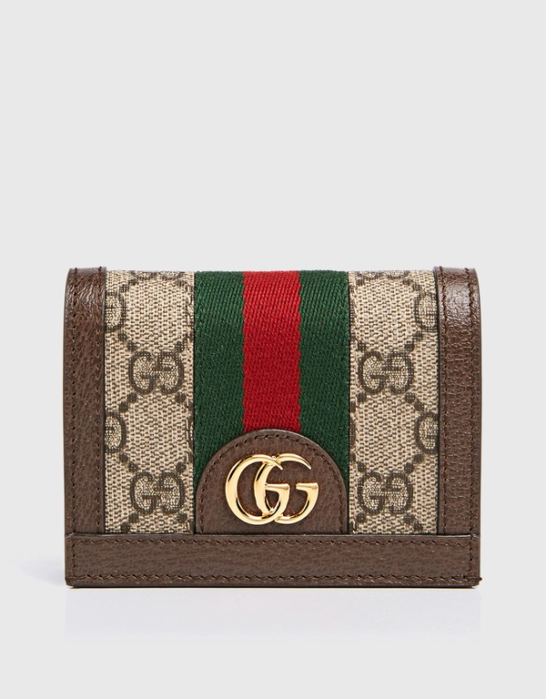 Gucci Ophidia GG Canvas Card Case Bi-fold Wallet