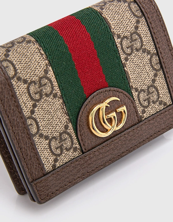 Gucci Ophidia GG Canvas Card Case Bi-fold Wallet