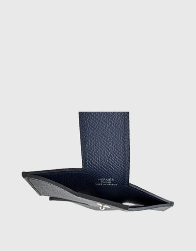 Hermès H-Tag Epsom Leather Phone Case Holder-Black
