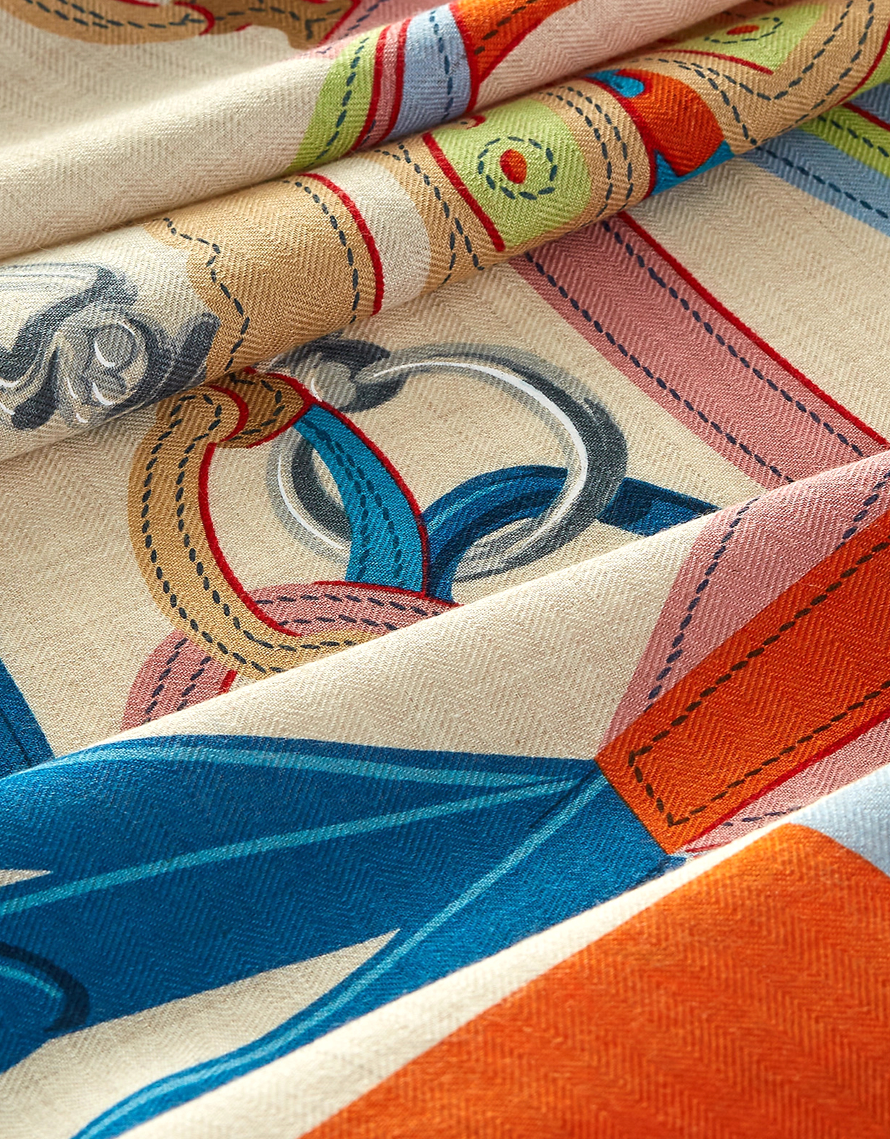 HERMES シルク100 マルジェラ期 CHASSEEN INDE トップス 25061501.jpg