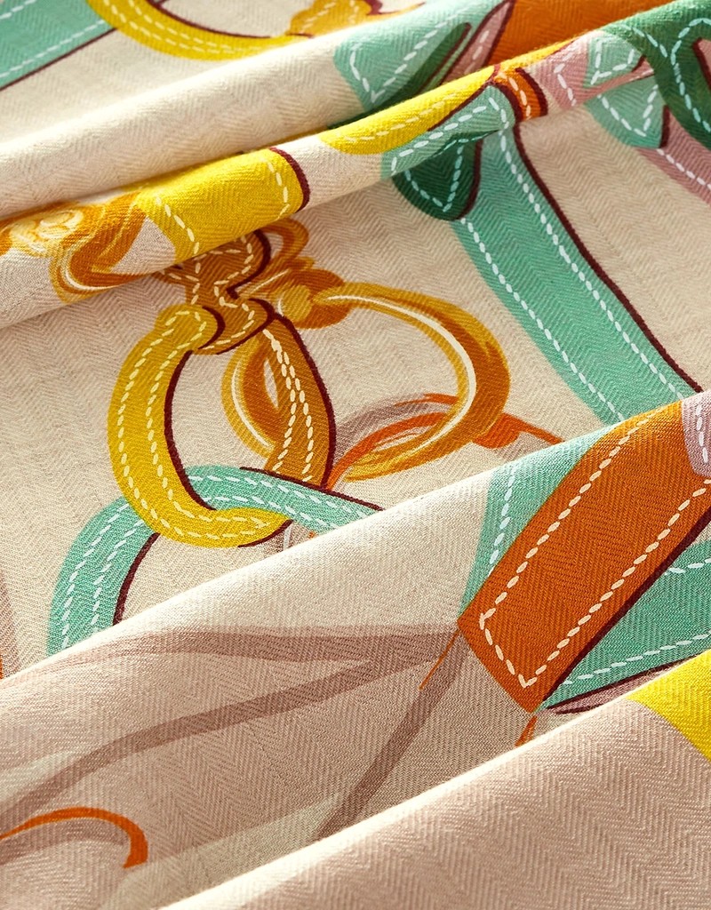 Hermès Hermès Brides de Gala Applique Pique 140 Cashmere Silk