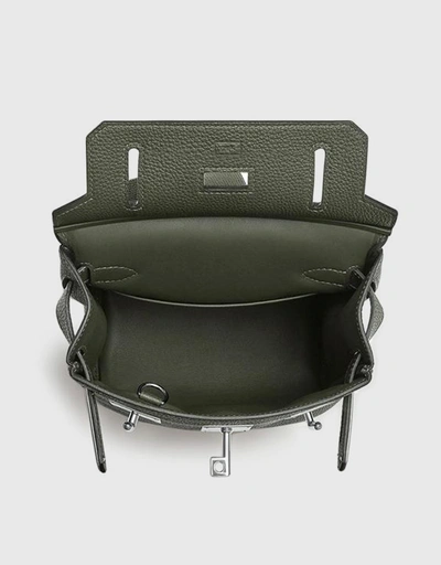 Hermès Hac a Dos 26 Togo Leather Backpack-Vert de Gris Silver Hardware
