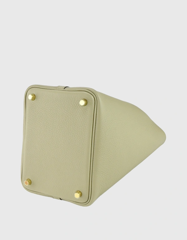 Hermès Hermès Picotin Lock 18 Taurillon Clemence Leather Bucket Bag-Sauge Gold Hardware