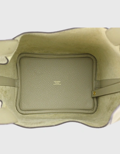 Hermès Picotin Lock 18 Taurillon Clemence Leather Bucket Bag-Sauge Gold Hardware