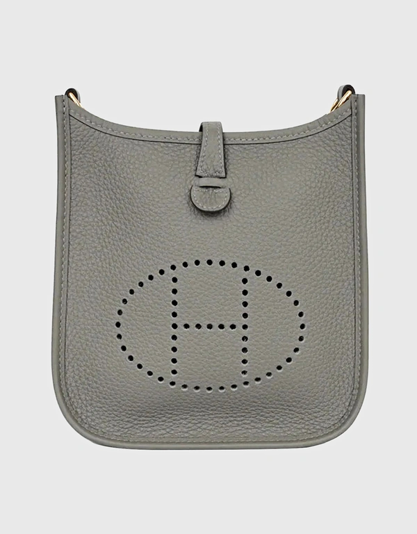 Hermès Hermès Evelyne 16 Taurillon Clemence Leather Crossbody Bag-Gris Meyer Gold Hardware