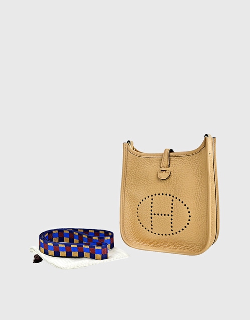 Hermès Hermès Evelyne 16 TPM Taurillon Clemence Leather Crossbody Bag-Noir  Gold Hardware (Shoulder bags,Cross Body Bags)