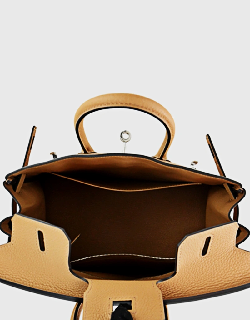 Hermès Hermès Birkin 25 Togo Leather Handbag (Top Handle Bags