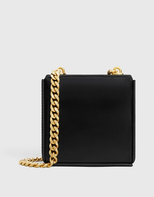 Shop CELINE Triomphe WALLET ON CHAIN TRIOMPHE IN SHINY CALFSKIN