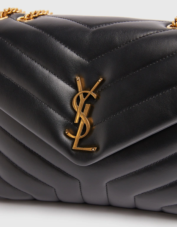 Saint Laurent LouLou Small Leather Matelassé "Y" Chain Shoulder Bag