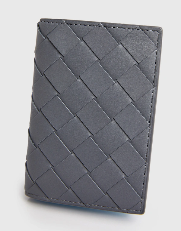 Bottega Veneta Intrecciato Calfskin Flap Card Case