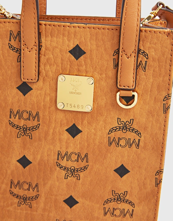 MCM Aren Visetos Mini Tote Bag