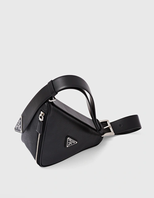 Prada Triangle Saffiano Leather Crossbody Bag