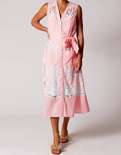 Alexia Embroidered Cotton Midi Dress