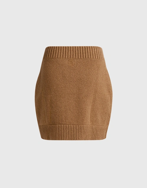 Monogram Knitted Mini Skirt