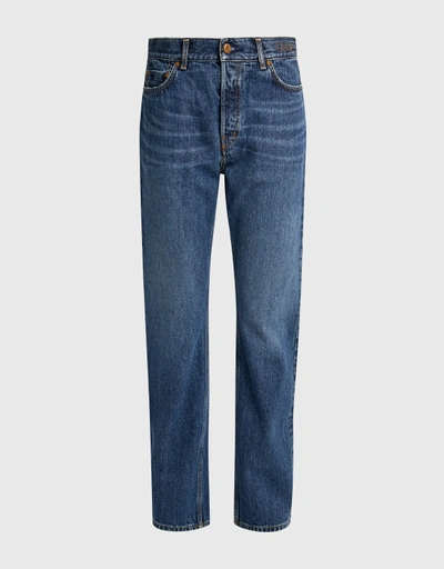 Slim Denim High-waist Jeans