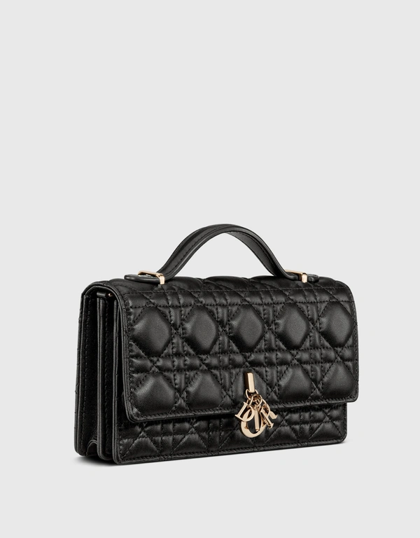 Dior Miss Dior Mini Lambskin Top Handle Bag