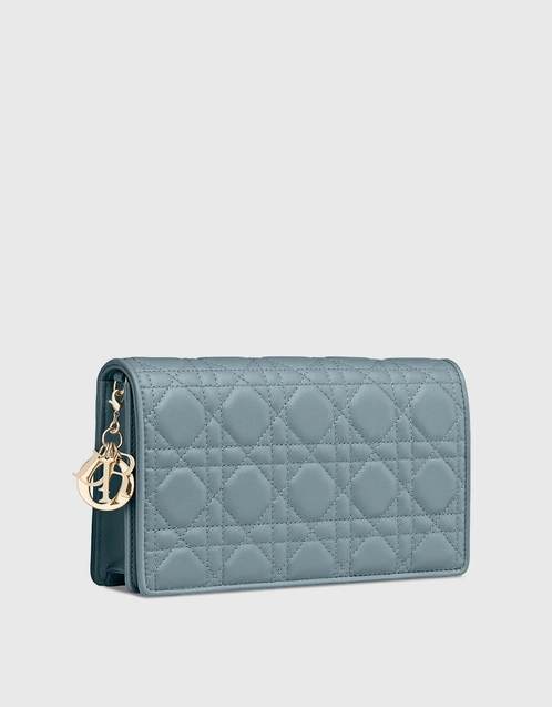 Lady Dior Lambskin Pouch