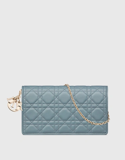 Lady Dior Lambskin Pouch