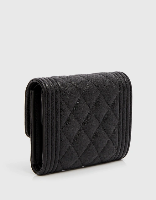 Boy Chanel Small Leather Folding Wallet