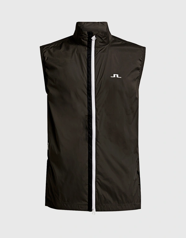 Men's Ash Light Packable Windproof Water Repellent Vest