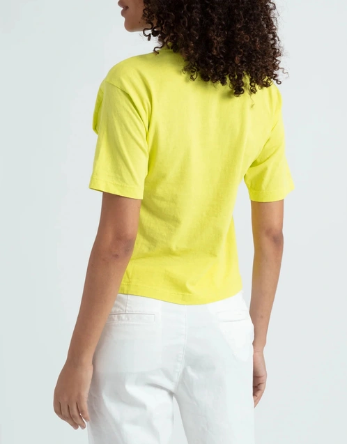 短版T恤-Neon Yellow