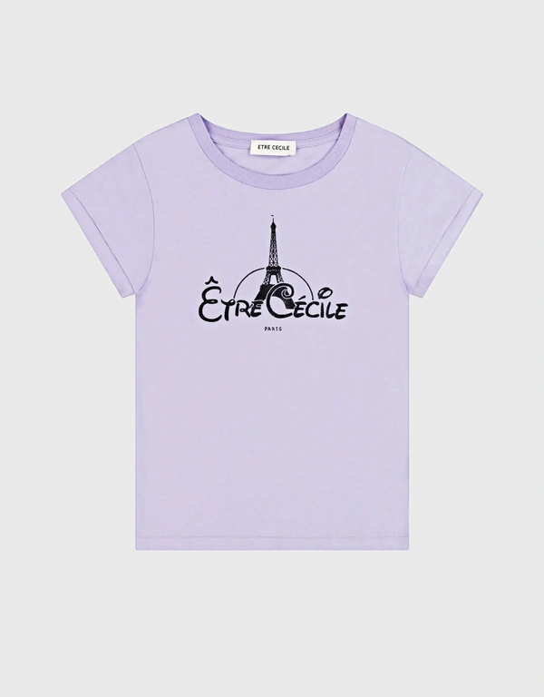 Être Cécile Etre Cecile Paris 蓋袖T恤-Violet