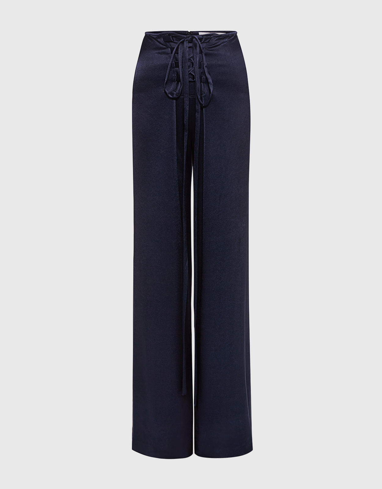 Derek Lam 10 Crosby High-rise Lace-Up Satin Sailor Pants (Pants,Wide Leg)