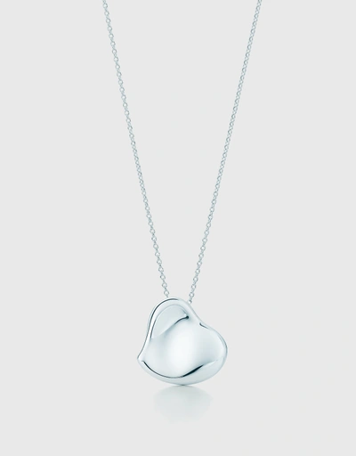Elsa Peretti Full Heart Sterling Silver Pendant Necklace