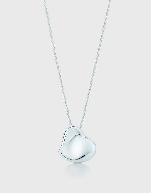 Elsa Peretti Full Heart Sterling Silver Pendant Necklace