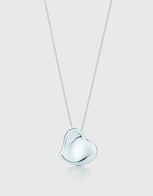 Tiffany & Co. Elsa Peretti Full Heart Sterling Silver Pendant Necklace