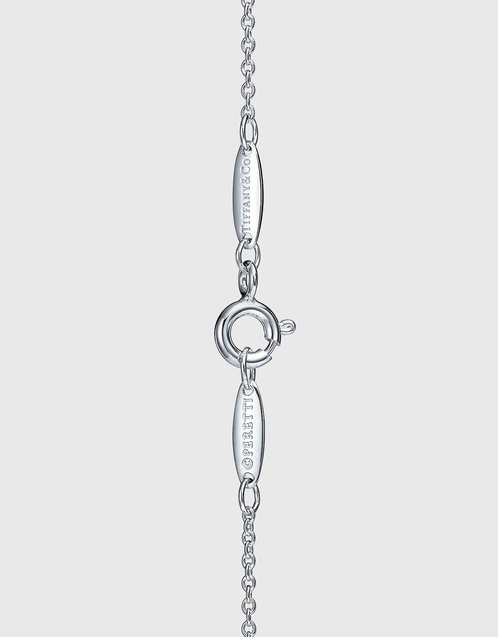 Elsa Peretti Open Heart Sterling Silver Pendant Necklace 11mm
