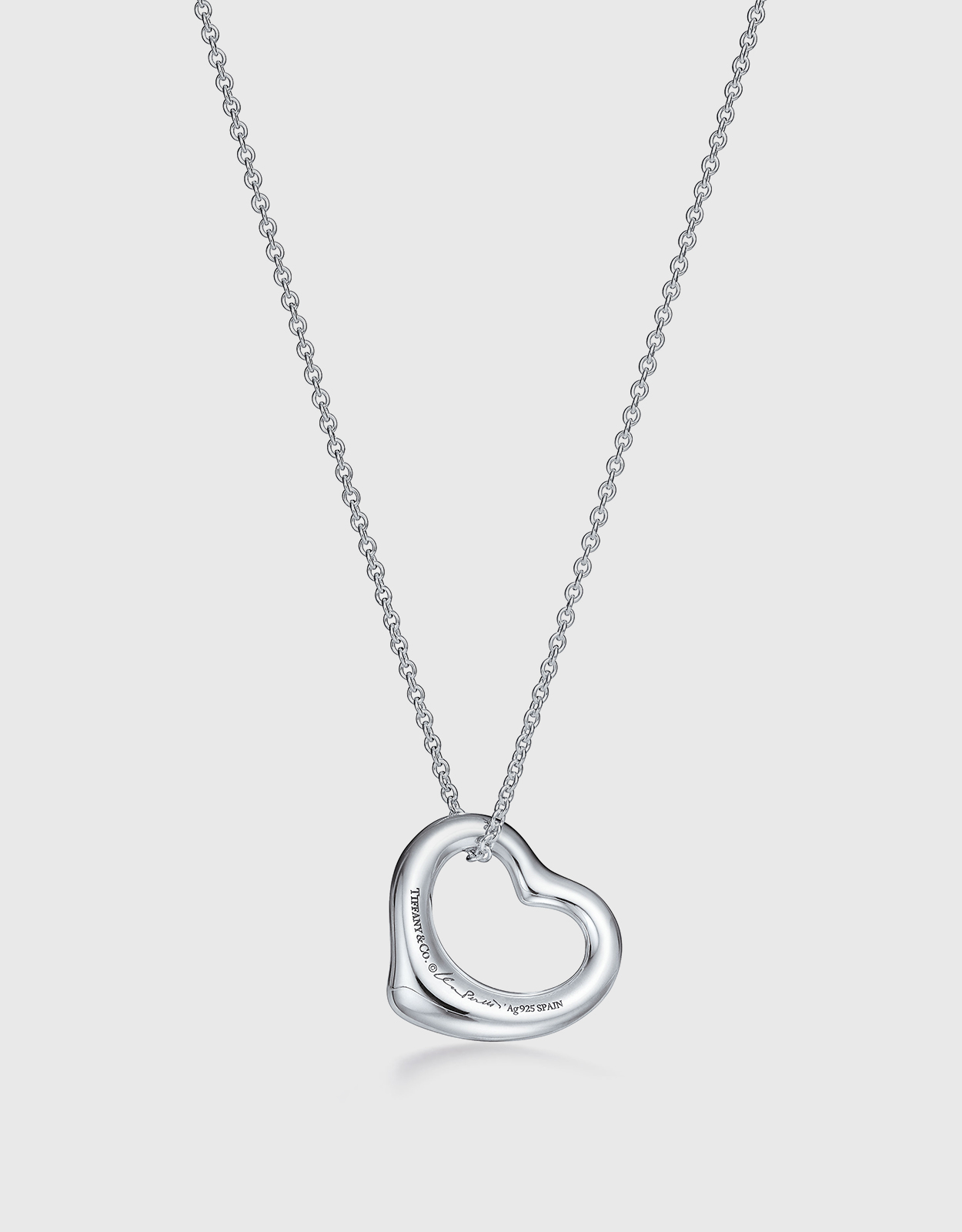 Tiffany & Co. Elsa Peretti Open Heart スターリングシルバー Pendant